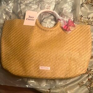 Juicy Couture straw bag. Never used.
